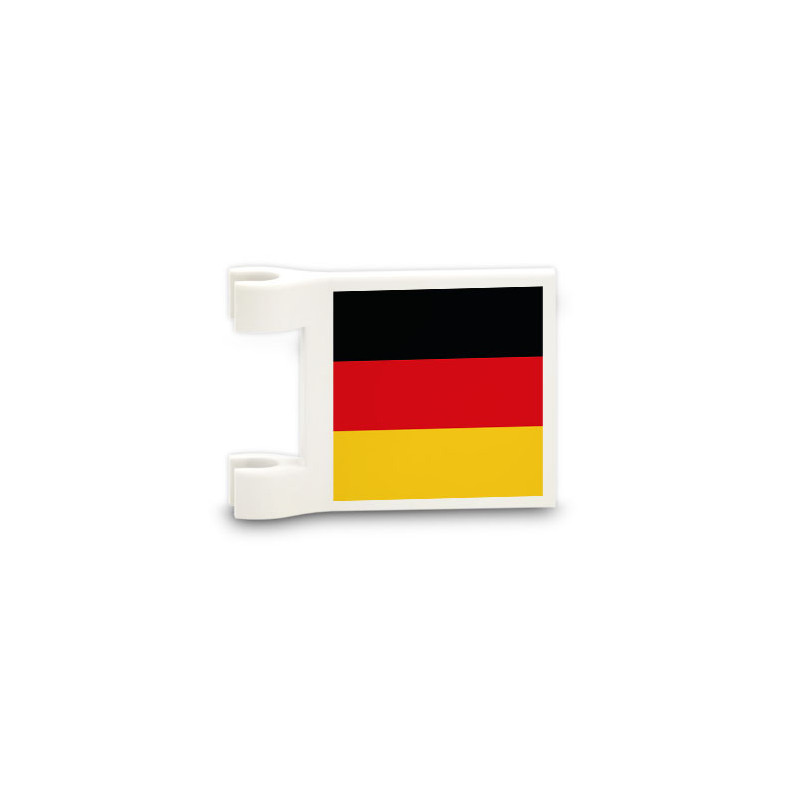 Drapeau allemand imprimé sur Brique Lego® 2x2