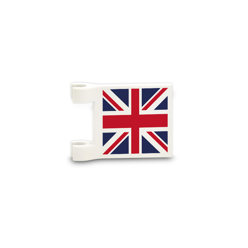 Drapeau Royaume-Uni imprimé sur Brique Lego® 2x2