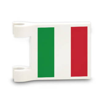Italian flag printed on Lego® Brick 2x2