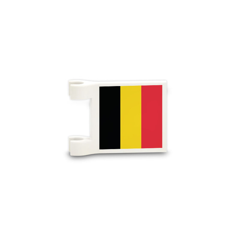 Belgian flag printed on Lego® Brick 2x2