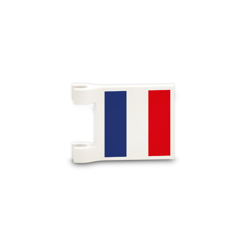 French flag printed on Lego® Brick 2x2