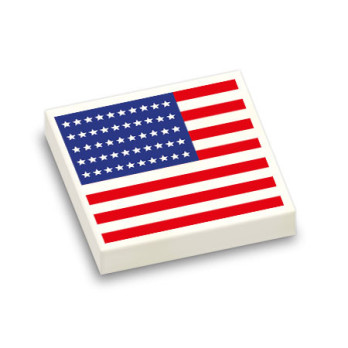 American Flag Printed on...