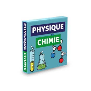 Manuel de Physique/Chimie imprimé sur Brique Lego® 2X2 - Medium Azur