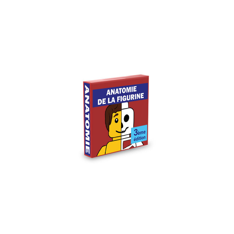 Lego® 2X2 Brick Printed Anatomy Manual - Red