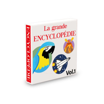 Encyclopédie imprimée sur Brique Lego® 2X2 - Blanc