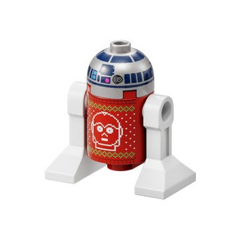 Minifigure Lego® Star Wars - R2-D2 in festive outfits