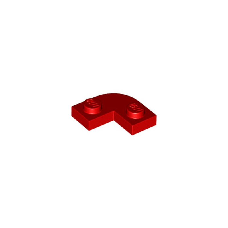LEGO 6384910 PLATE 2X2, 1/4 CIRCLE - RED