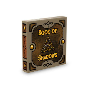 Book of Shadows printed on Lego® Brick 2X2 - Sand Yellow