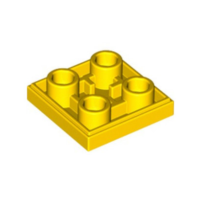 LEGO 6411902 PLATE LISSE 2x2 INV - JAUNE