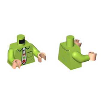 LEGO 6288451 PRINTED TORSO - BRIGHT YELLOWISH GREEN