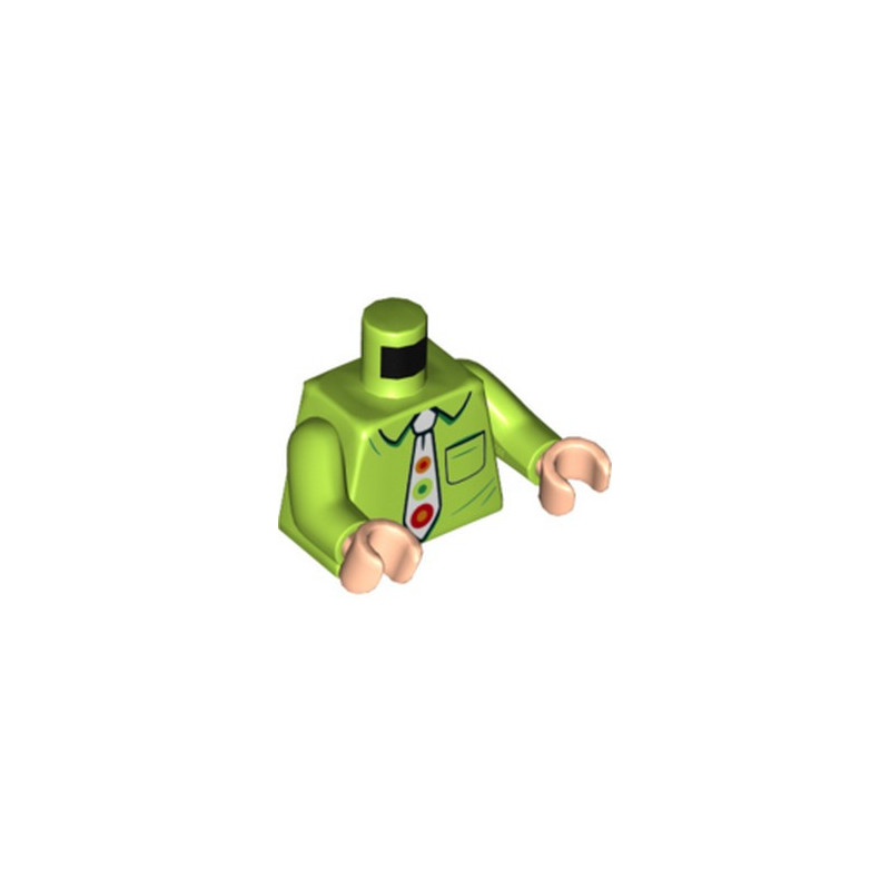 LEGO 6288451 PRINTED TORSO - BRIGHT YELLOWISH GREEN