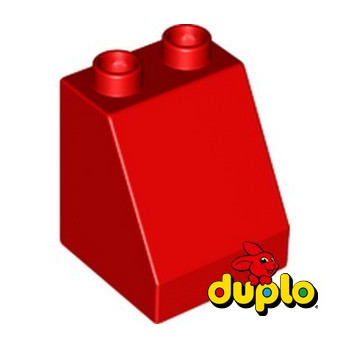 LEGO DUPLO 6331278 TUILE 2X2X2 54° - ROUGE