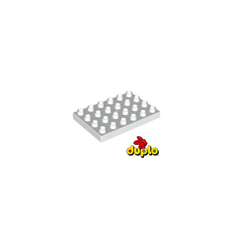 LEGO DUPLO 6330785 PLATE 4X6 - BLANC