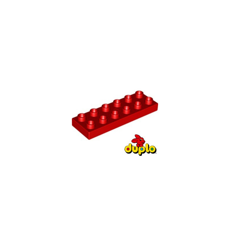 LEGO DUPLO 4651779 PLATE 2X6 - ROUGE