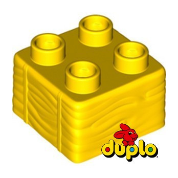 LEGO DUPLO 6329960 BALLOT DE PAILLE 2X2 - JAUNE