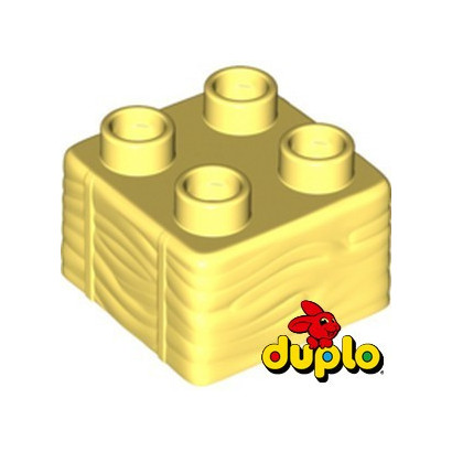 LEGO DUPLO 6323952 BALLOT DE PAILLE 2X2 - COOL YELLOW