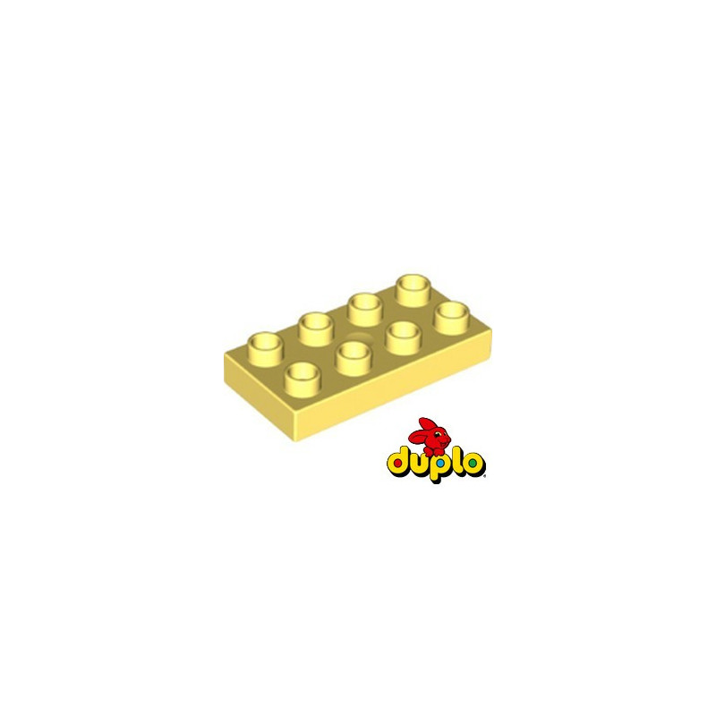 LEGO DUPLO 6303200 PLATE 2X4 - COOL YELLOW