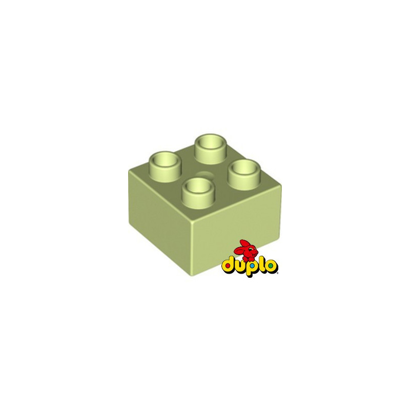 LEGO DUPLO 6209859 BRIQUE 2X2 - SPRING YELLOWISH GREEN