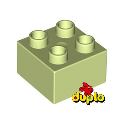 LEGO DUPLO 6209859 BRICK 2X2 - SPRING YELLOWISH GREEN