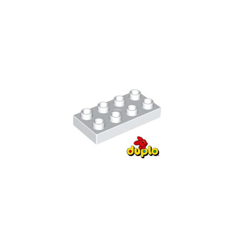 LEGO DUPLO 4250172 PLATE 2X4 - WHITE