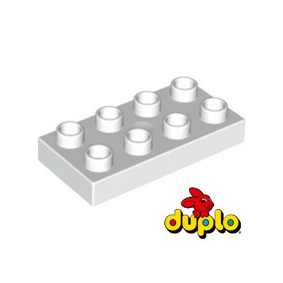 LEGO DUPLO 4250172 PLATE 2X4 - BLANC