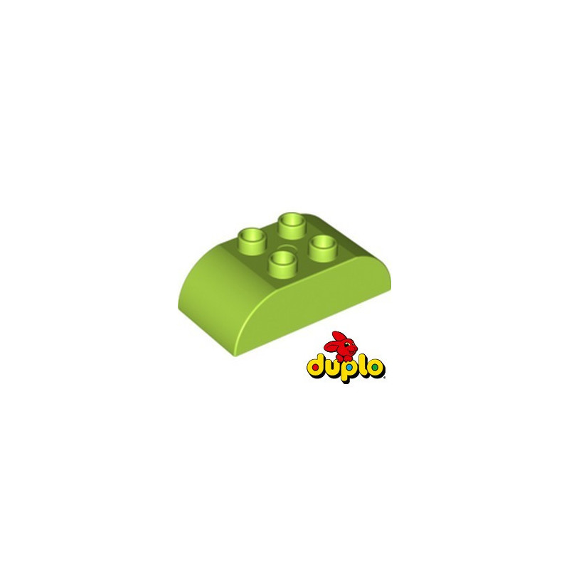 LEGO DUPLO 4652863 BRIQUE 2X4 DOME - BRIGHT YELLOWISH GREEN