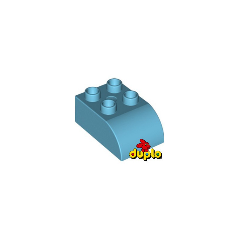 LEGO 6138111 BRIQUE 2X3 DOME DUPLO - MEDIUM AZUR