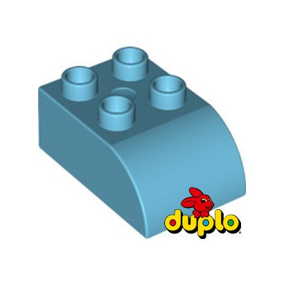 LEGO 6138111 BRIQUE 2X3 DOME DUPLO - MEDIUM AZUR