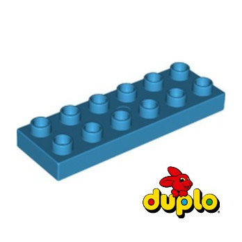 LEGO® DUPLO 6167685 PLATE 2X6 - DARK AZUR