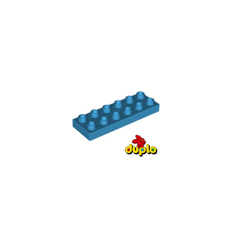 LEGO® DUPLO 6167685 PLATE 2X6 - DARK AZUR