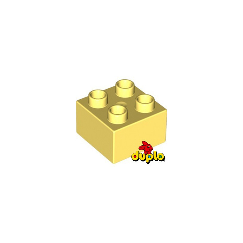 LEGO DUPLO 4648231 BRICK 2X2 - COOL YELLOW