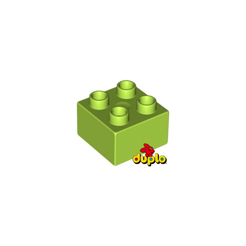 LEGO DUPLO 4183780 BRICK 2X2 - BRIGHT YELLOWISH GREEN