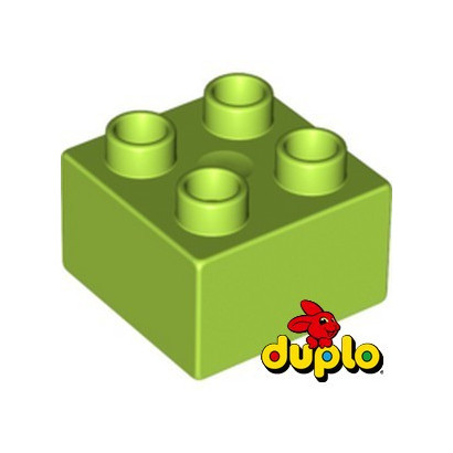 LEGO 4183780 BRIQUE DUPLO 2X2 - BRIGHT YELLOWISH GREEN