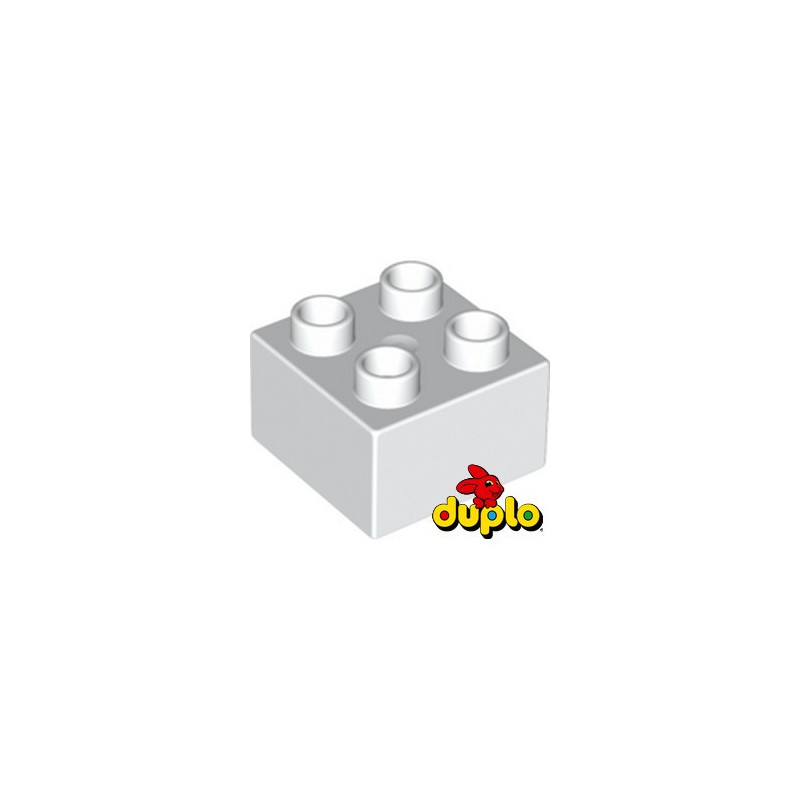 LEGO 343701 BRICK DUPLO 2X2 - WHITE
