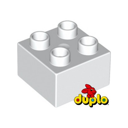 LEGO 343701 BRICK DUPLO 2X2 - WHITE