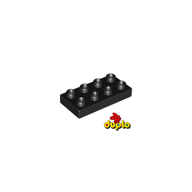 LEGO 4192931 PLATE 2X4 DUPLO - NOIR