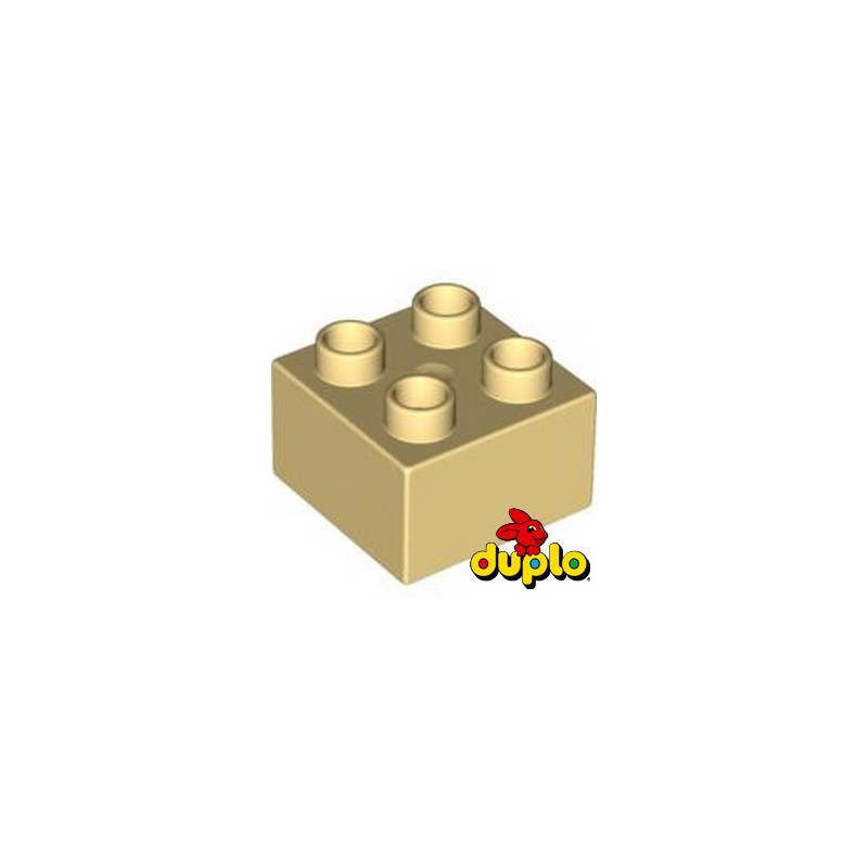 LEGO 4157594 BRIQUE DUPLO 2X2 - BEIGE