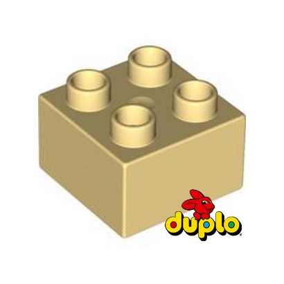 LEGO 4157594 BRICK DUPLO 2X2 - TAN