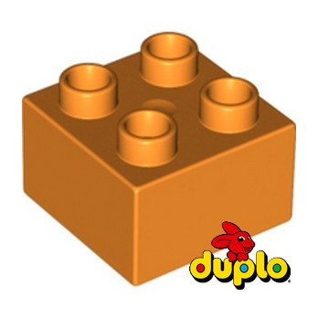 LEGO 4159527 BRIQUE DUPLO 2X2 - ORANGE