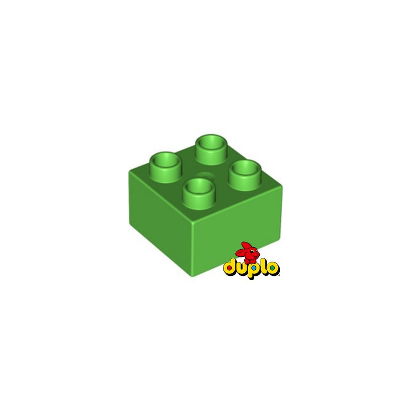 LEGO 4168579 BRIQUE DUPLO 2X2 - BRIGHT GREEN