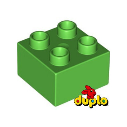 LEGO 4168579 BRICK DUPLO 2X2 - BRIGHT GREEN