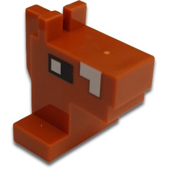 LEGO 6347337 MINECRAFT ANIMAL HEAD - DARK ORANGE