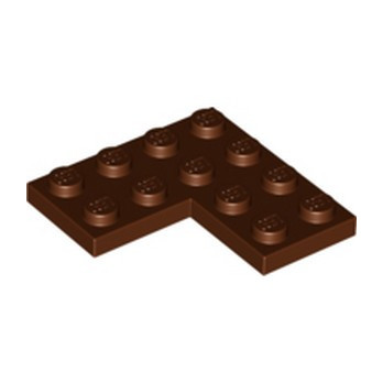 LEGO 6397609 CORNER PLATE 2X4X4 - REDDISH BROWN
