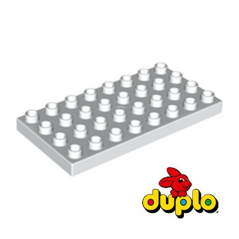 LEGO DUPLO 6109109 PLATE 4X8 - WHITE