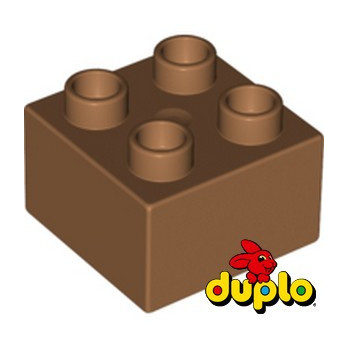 LEGO DUPLO 6349315 BRICK 2X2 - MEDIUM NOUGAT
