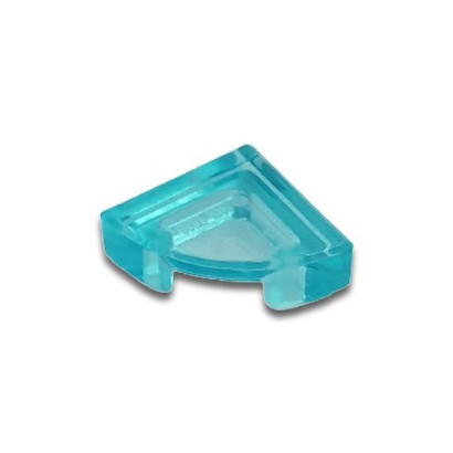 LEGO 6396287 TILE 1/4 CIRCLE 1X1 - TRANSPARENT BLUE