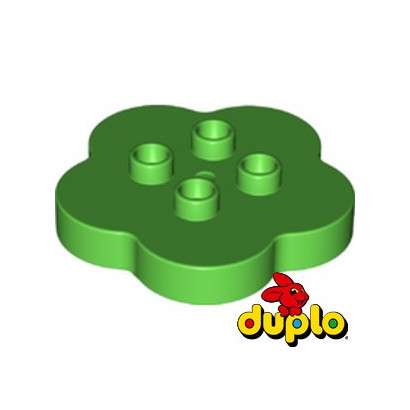 LEGO DUPLO 6391842 FLEUR 4X4X1 - BRIGHT GREEN