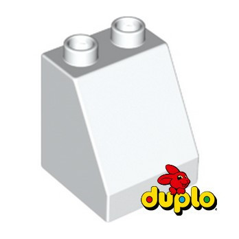 LEGO DUPLO 6323950 SLOPE 2X2X2 54° - WHITE