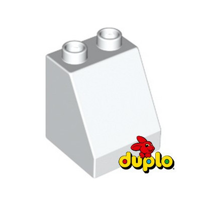 LEGO DUPLO 6323950 TUILE 2X2X2 54° - BLANC