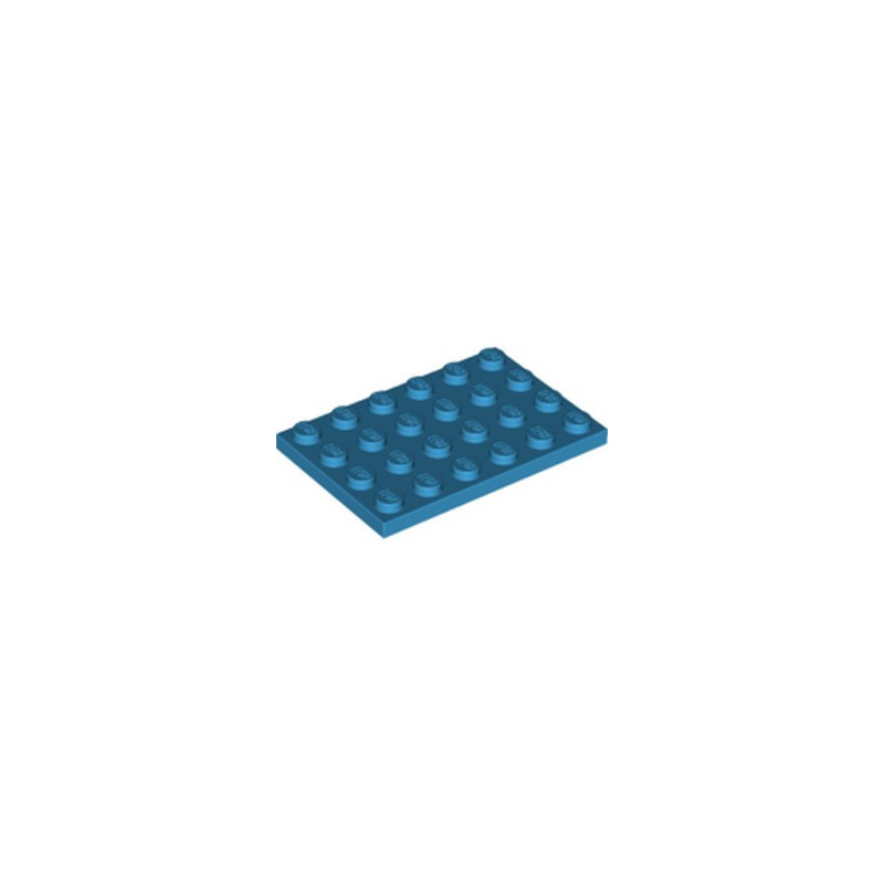 LEGO 6343649 PLATE 4X6 - DARK AZUR